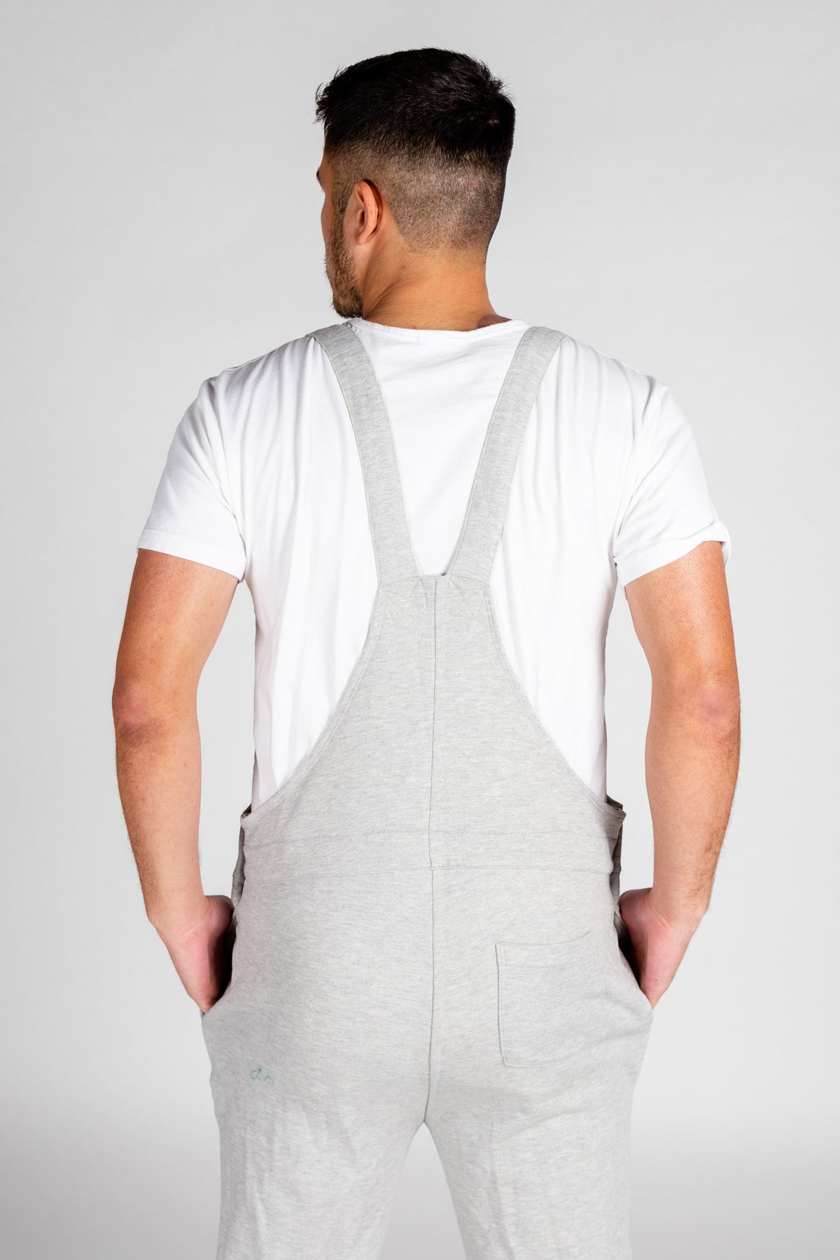 The Groutfit | Heather Grey Men's Pajamaralls® - Shinesty