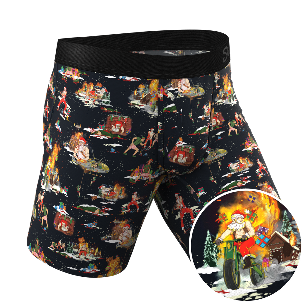 The 12 Slays of Christmas | Christmas Scene Ball Hammock® Boxer - Long Leg - Shinesty