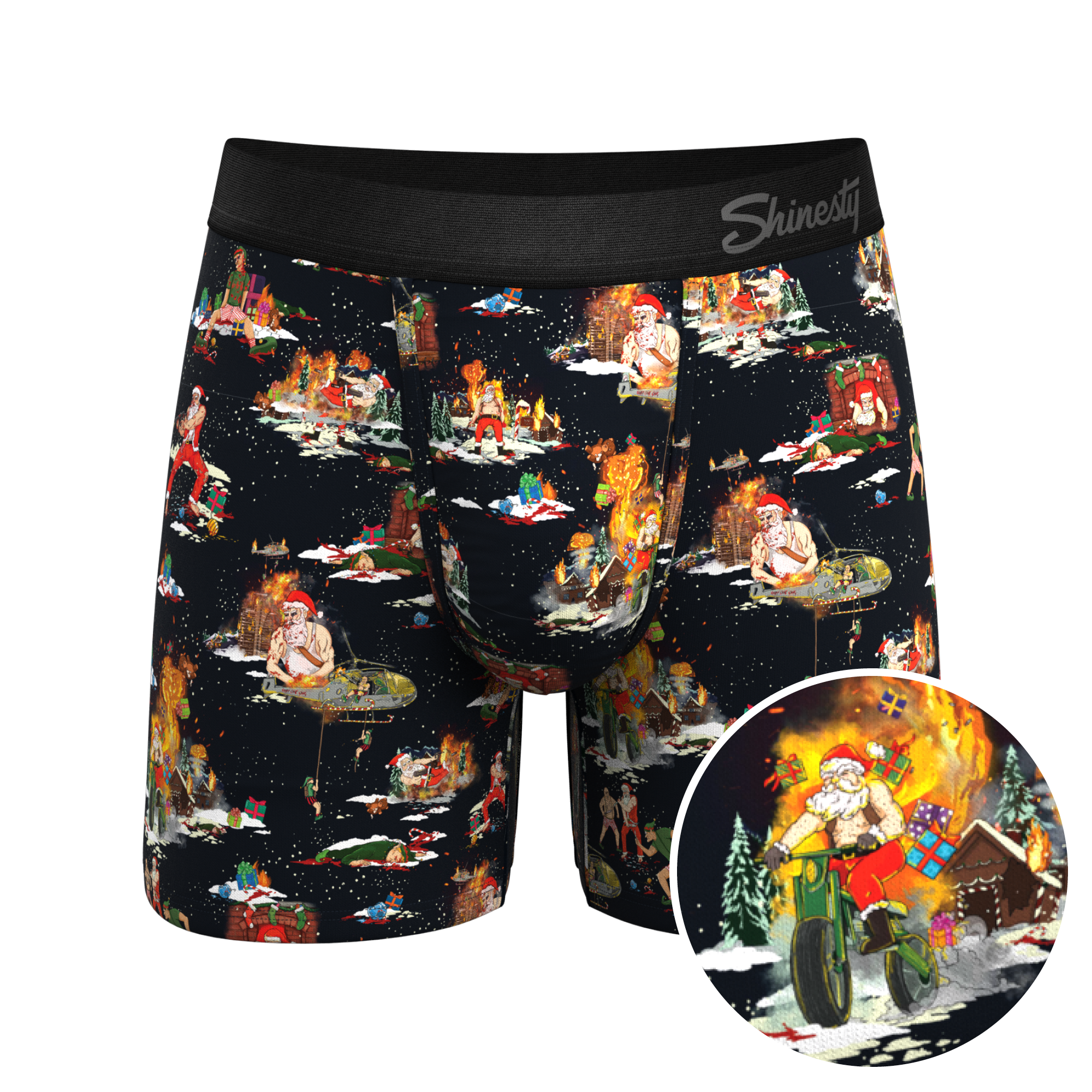 The 12 Slays of Christmas | Christmas Scene Ball Hammock® Pouch Underwear - Shinesty
