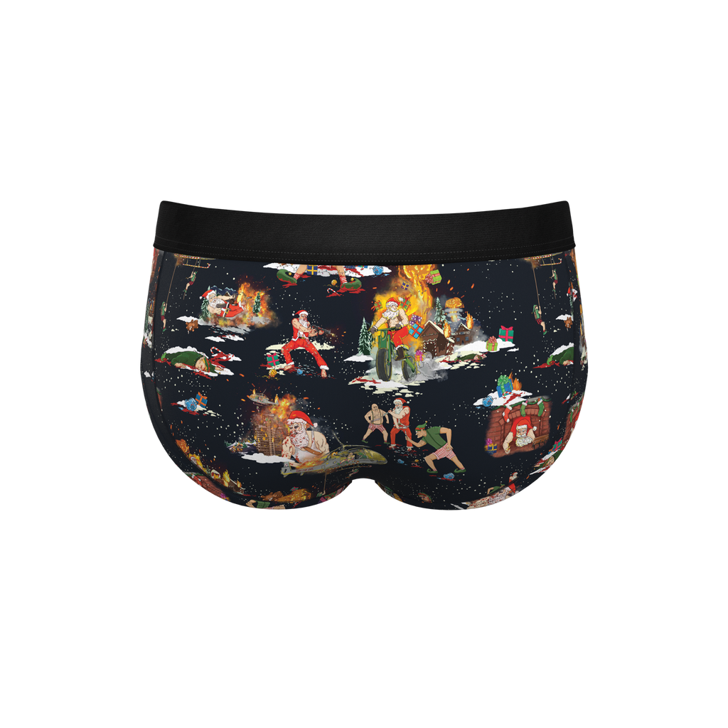 The 12 Slays of Christmas | Christmas Scene Ball Hammock® Pouch Underwear Briefs - Shinesty
