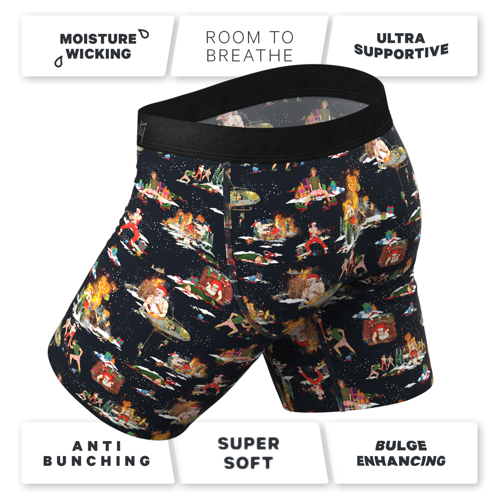 The 12 Slays of Christmas | Christmas Scene Ball Hammock® Boxer - Long Leg - Shinesty