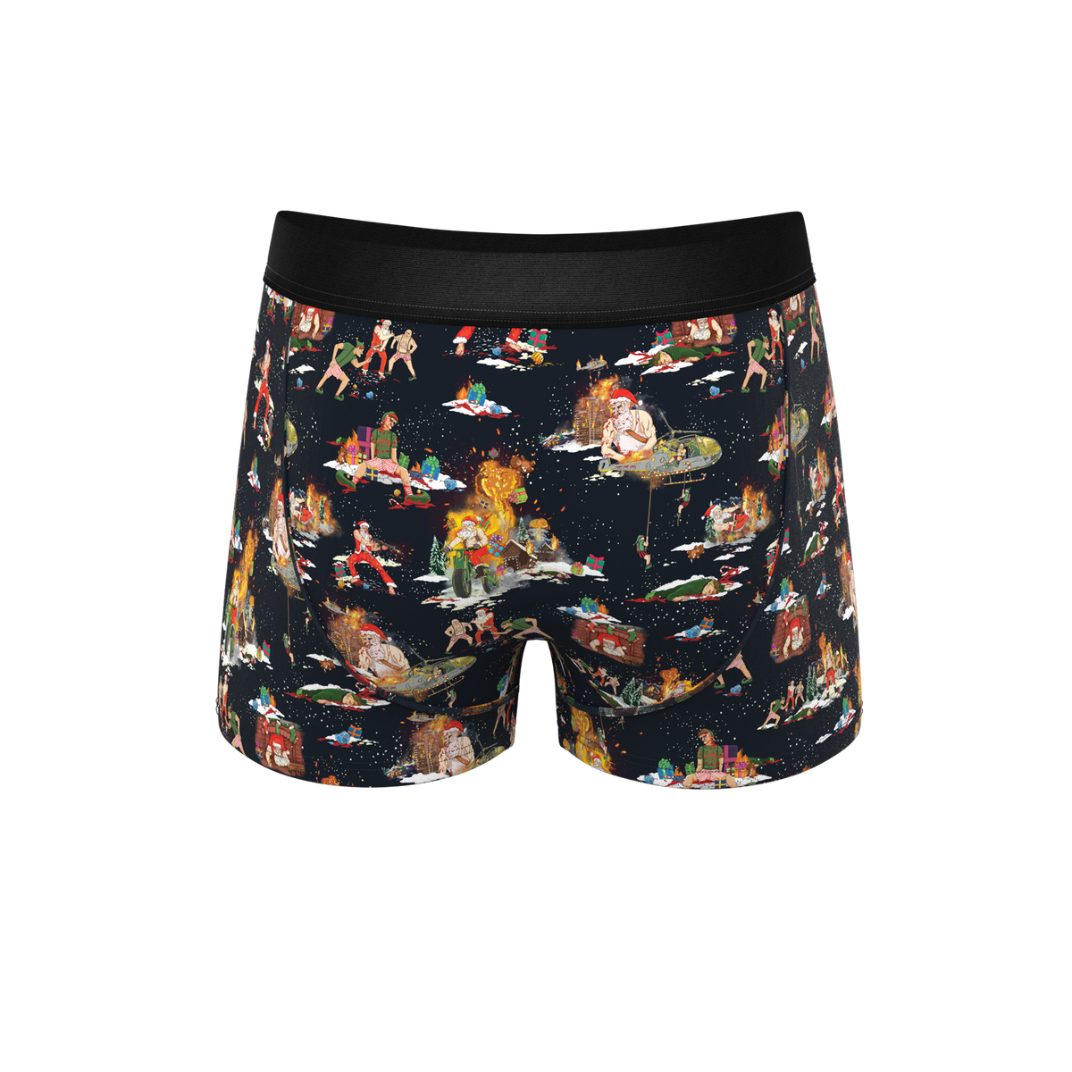 The 12 Slays of Christmas | Christmas Scene Ball Hammock® Pouch Trunks Underwear - Shinesty