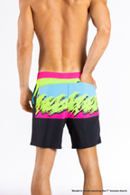 The Cherry Slushy | Neon Retro Ball Hammock® 7 Inch Athletic Shorts - Shinesty