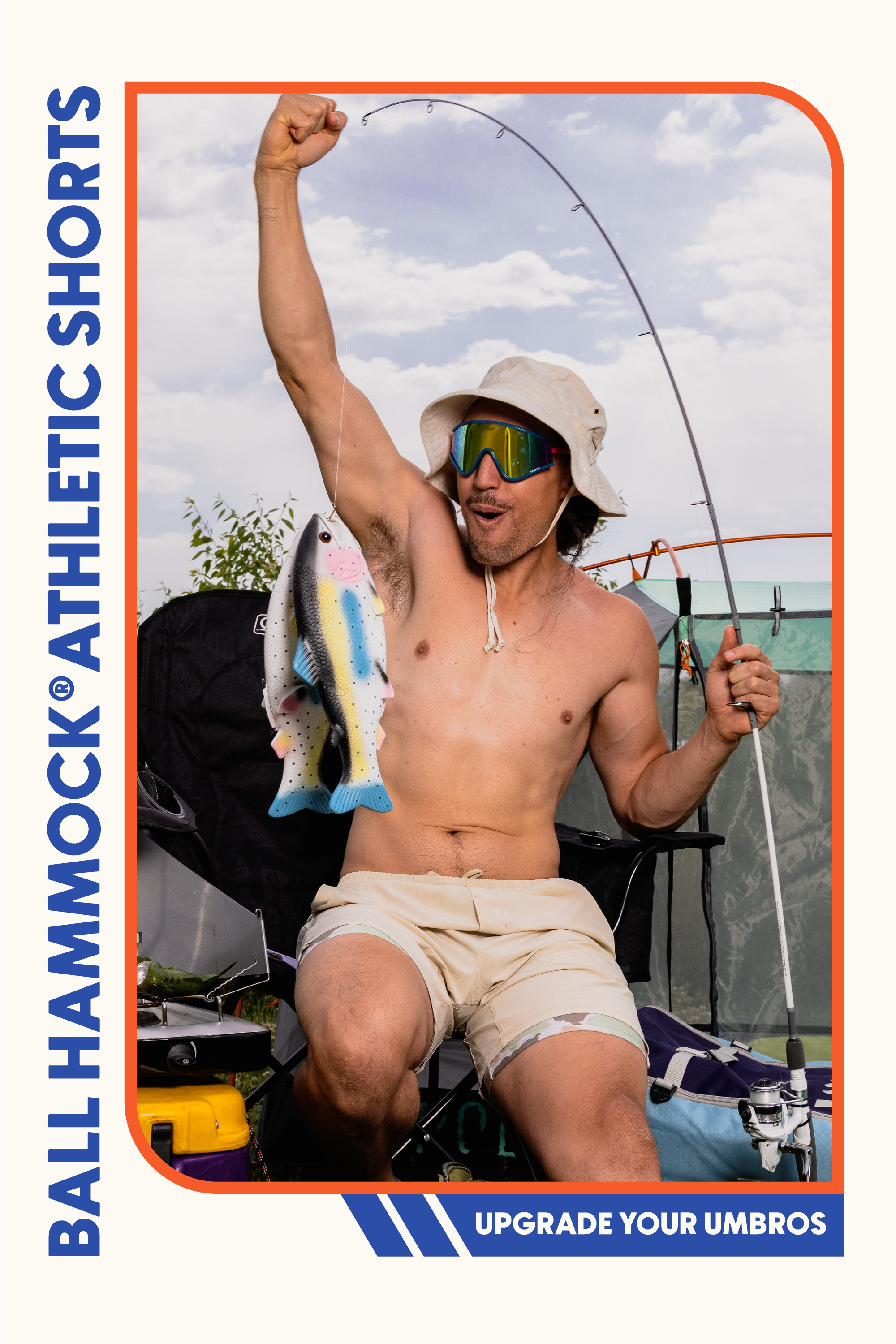 The Lieutenant | Khaki and Camo Ball Hammock® 7 Inch Athletic Shorts - Shinesty