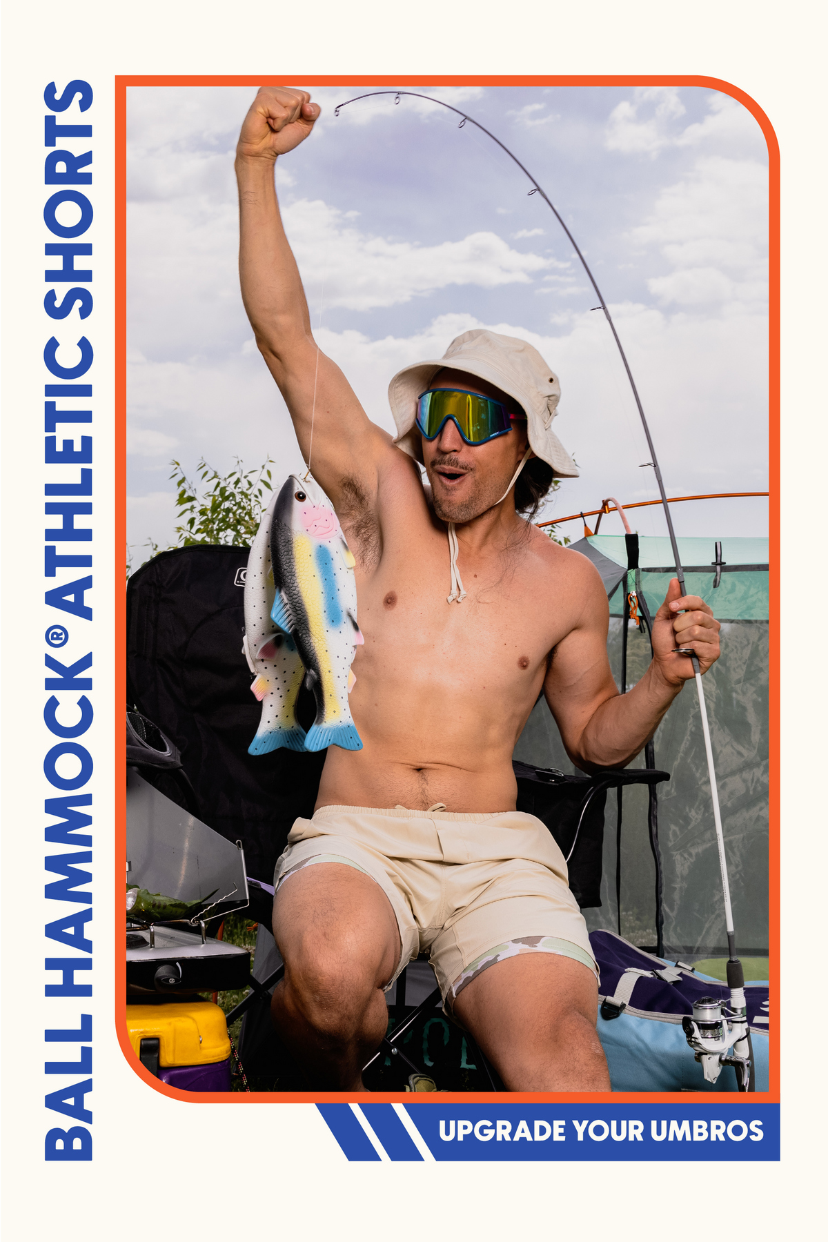 The Lieutenant | Khaki and Camo Ball Hammock® 9 Inch Athletic Shorts - Shinesty
