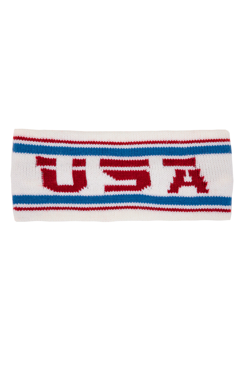 The Salt Lake | White USA Ski Headband - Shinesty