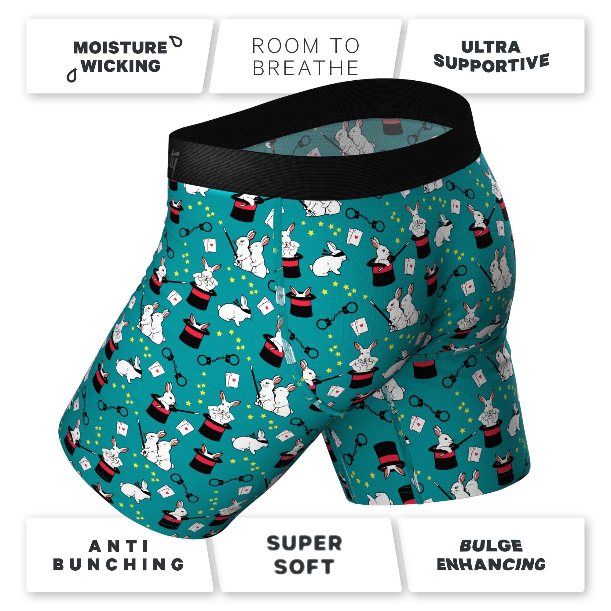 The AbracaDoMe | Magic Bunny Ball Hammock® Boxer - Long Leg - Shinesty