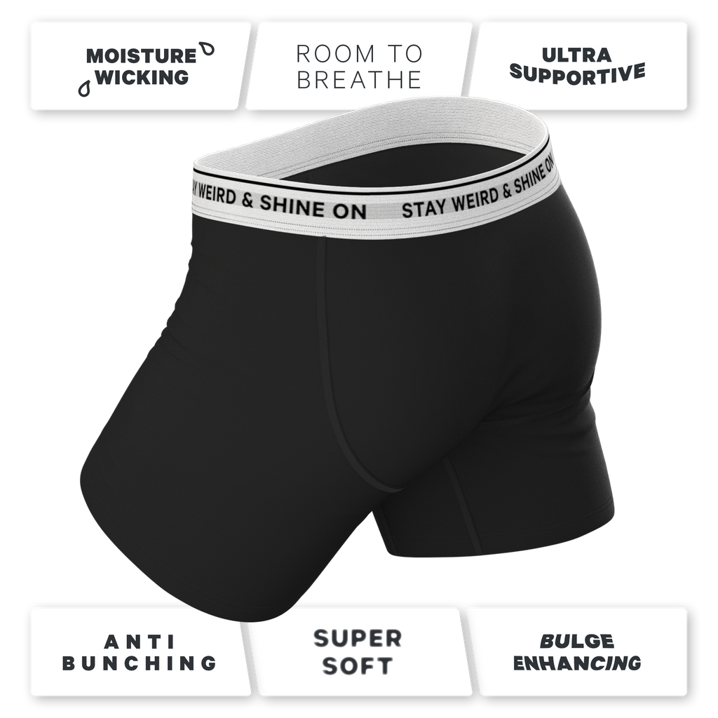 The Anthem | Black Shinesty Ball Hammock® Pouch Underwear - Shinesty