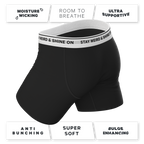 The Anthem | Black Shinesty Ball Hammock® Pouch Underwear - Shinesty