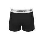 The Anthem | Black Shinesty Ball Hammock® Pouch Trunks Underwear - Shinesty