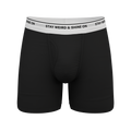 The Anthem | Black Shinesty Ball Hammock® Pouch Underwear With Fly - Shinesty