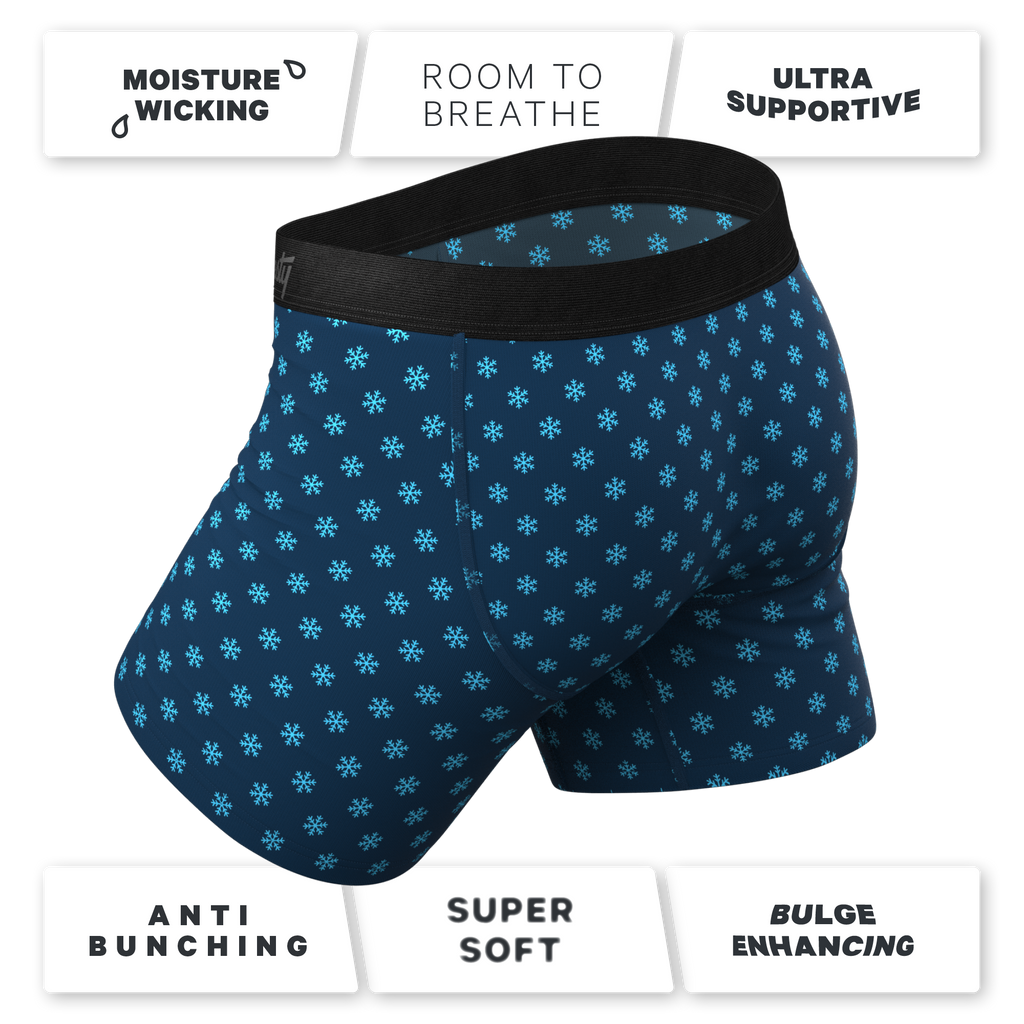 The Avalanche | Color Changing Snowflake Ball Hammock® Pouch Underwear With Fly - Shinesty