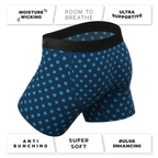 The Avalanche | Color Changing Snowflake Ball Hammock® Pouch Underwear With Fly - Shinesty