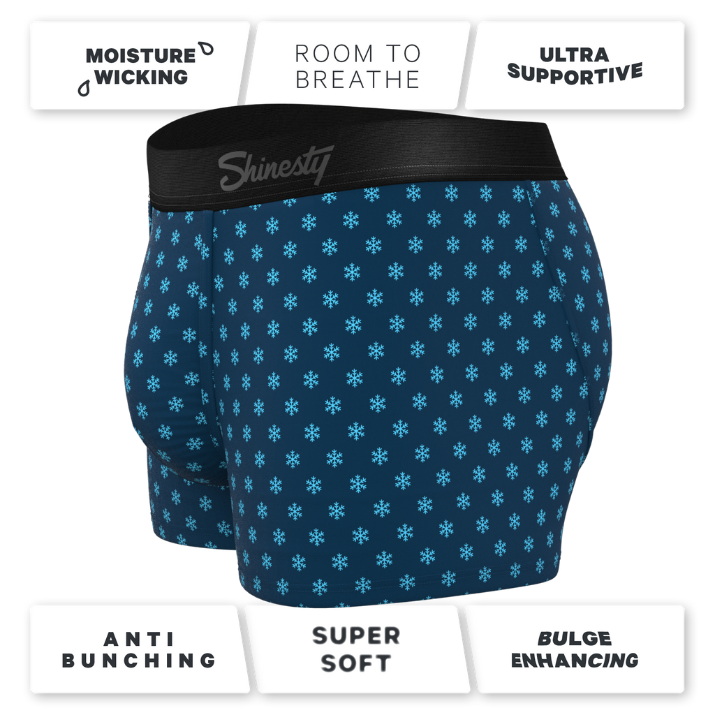 The Avalanche | Color Changing Snowflake Ball Hammock® Pouch Trunks Underwear - Shinesty