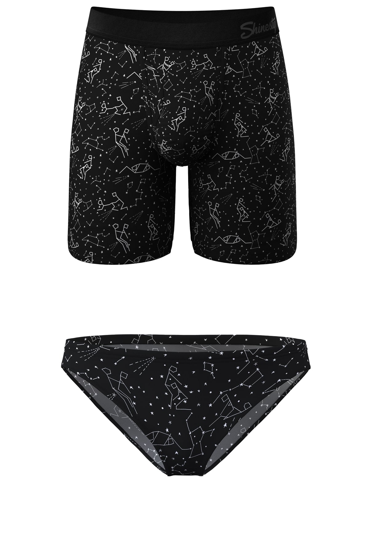 The Big Bang | Constellation Long Ball Hammock® Boxer With Fly and Bikini Matching Underwear Pack - Shinesty