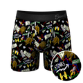 The Ball Street Bets | Stock Market Ball Hammock® Pouch Underwear With Fly - Shinesty