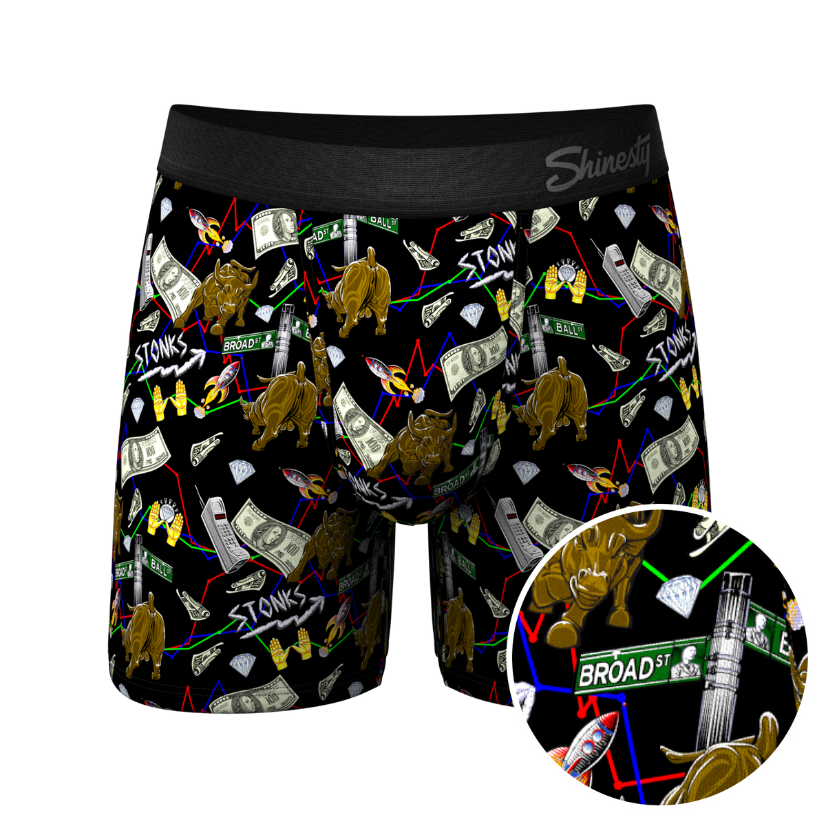 The Ball Street Bets | Wall Street Ball Hammock® Pouch Underwear - Shinesty