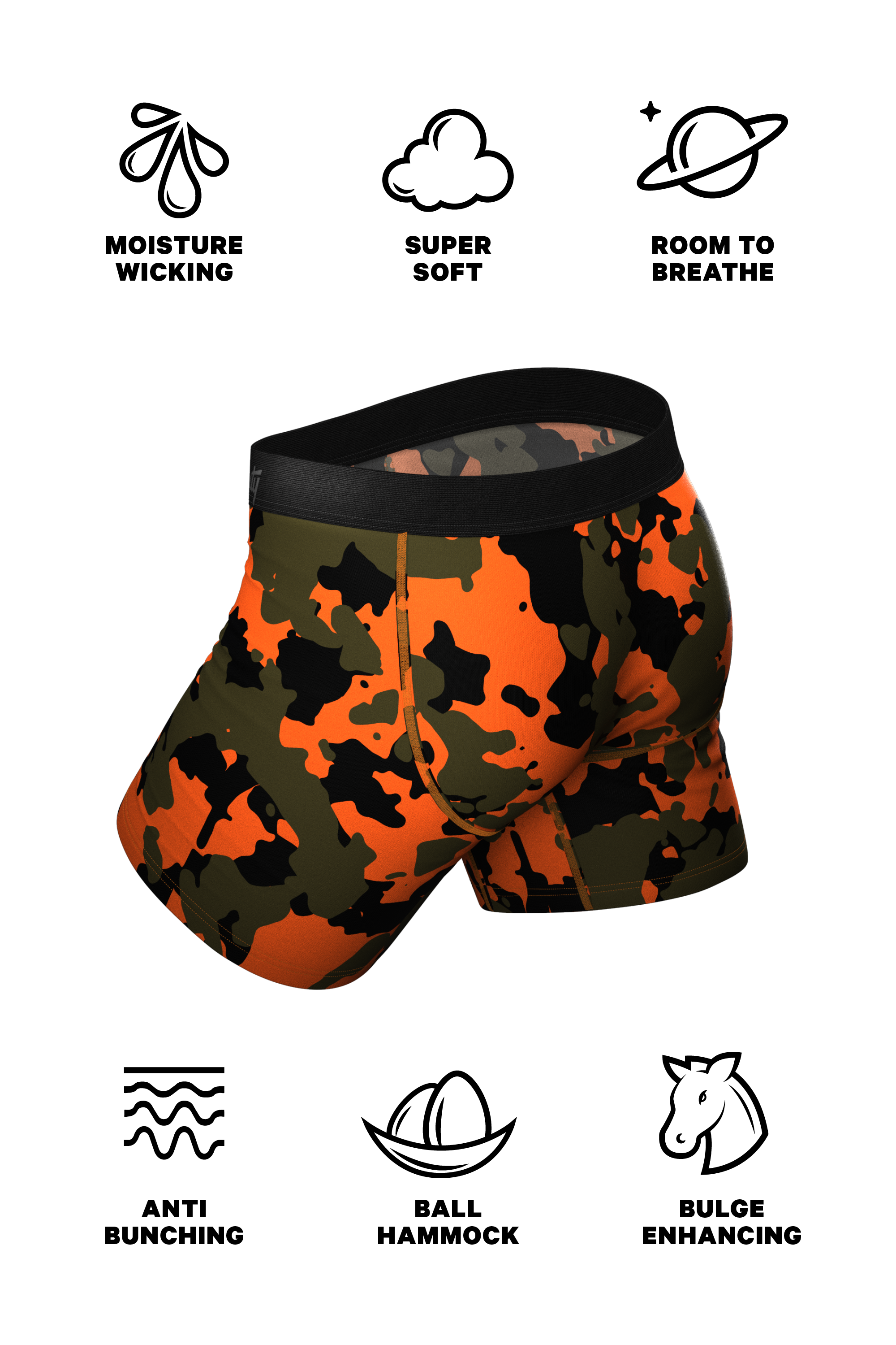 The Bambi Bunchers | Deer Father Son Ball Hammock® Pouch Underwear With Fly 2 Pack - Shinesty