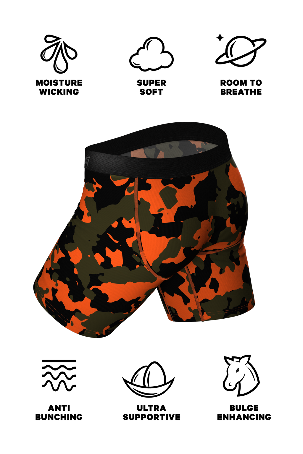 The Bambi Bunchers | Deer Father Son Long Ball Hammock® Pouch Underwear With Fly 2 Pack - Shinesty