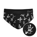 The Bare Back Bones | Glow in the Dark Skeletons Ball Hammock® Pouch Underwear Briefs - Shinesty