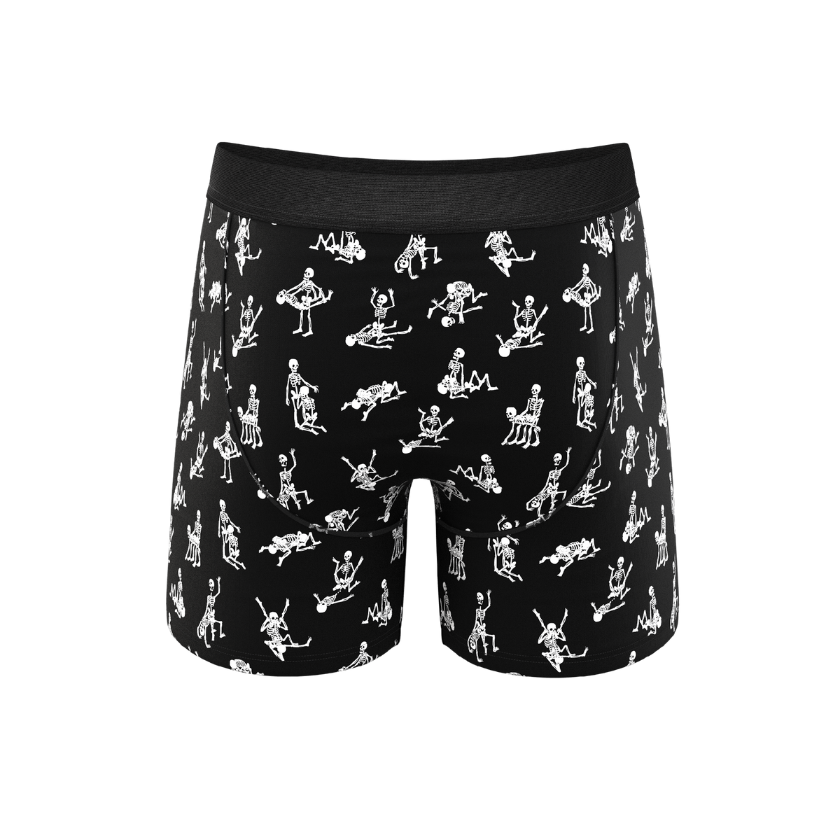 The Bare Back Bones | Glow in the Dark Skeletons Ball Hammock® Pouch Underwear - Shinesty