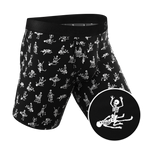 The Bare Back Bones | Glow in the Dark Skeletons Ball Hammock® Boxer - Long Leg - Shinesty