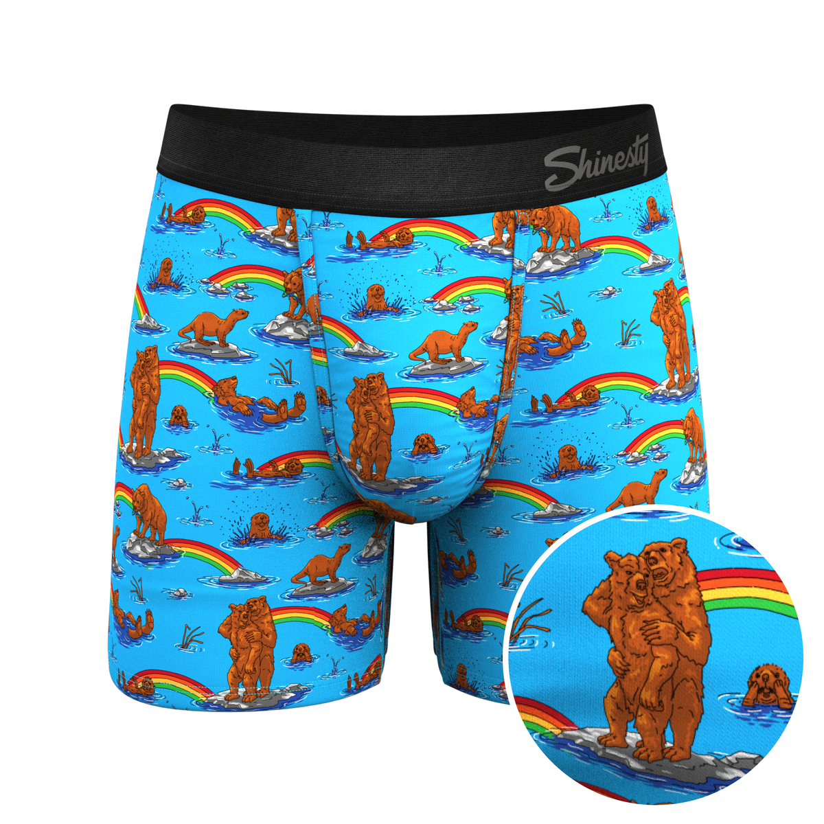 The Bear | Bear and Otter Rainbow Ball Hammock® Pouch Underwear - Shinesty