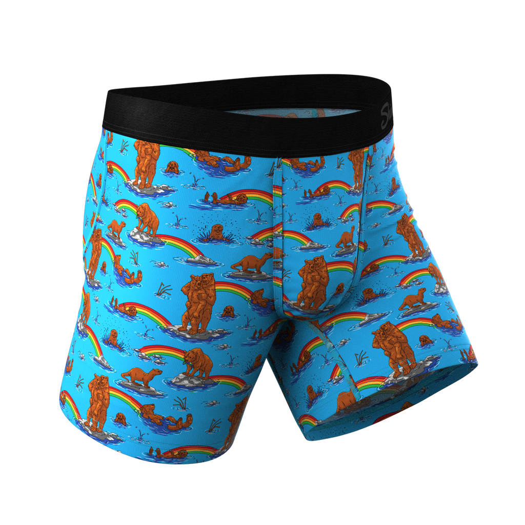 The Bear | Bear and Otter Rainbow Ball Hammock® Pouch Underwear - Shinesty