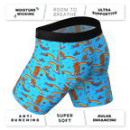 The Bear | Bear and Otter Rainbow Ball Hammock® Boxer - Long Leg - Shinesty