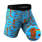 The Bear | Bear and Otter Rainbow Ball Hammock® Boxer - Long Leg - Shinesty