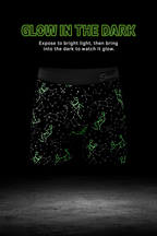 The Big Bang | Glow In The Dark Constellation Ball Hammock® Pouch Underwear With Fly - Shinesty