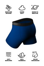 The Big Blue | Navy Ball Hammock® Boxer Couples Matching Underwear 2 Pack - Shinesty