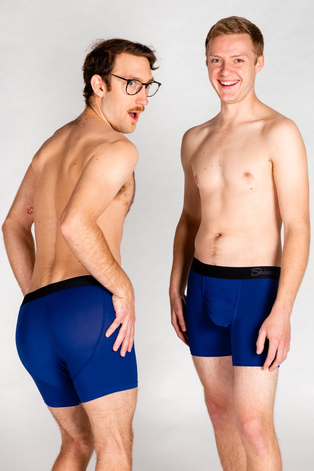 The Big Blue | Navy Ball Hammock® Boxer Couples Matching Underwear 2 Pack - Shinesty