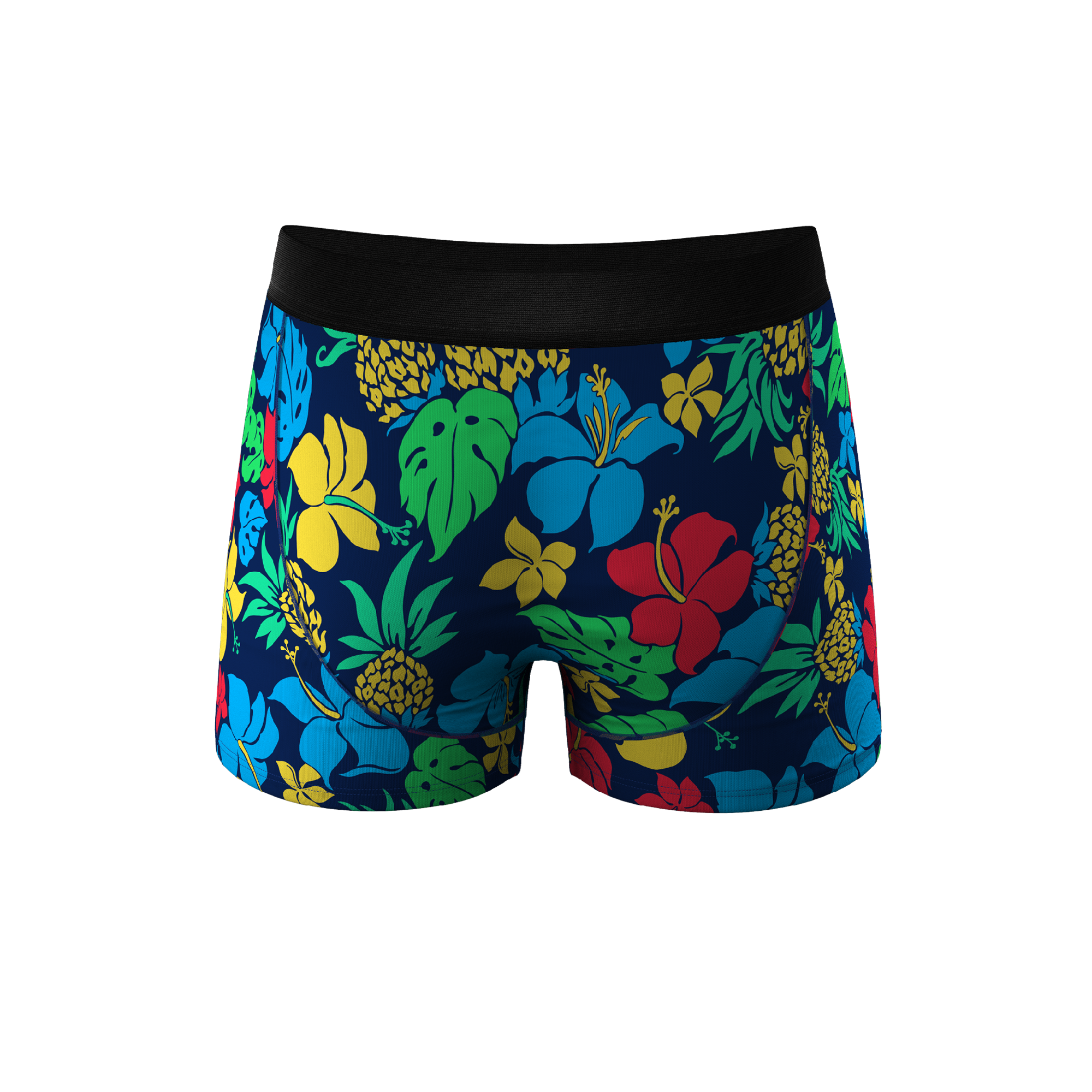 The Big Kahunas | Hawaiian Print Boxer Ball Hammock® Pouch Trunks Underwear - Shinesty