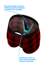 The Red & Black Lumberjack | Buffalo Check paradICE™ Cooling Ball Hammock® Underwear With Fly - Shinesty