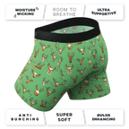 The Blitzened | Reindeer Beer Ball Hammock® Pouch Underwear With Fly - Shinesty