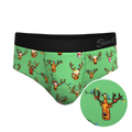 The Blitzened | Reindeer Beer Ball Hammock® Pouch Underwear Briefs - Shinesty