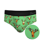 The Blitzened | Reindeer Beer Ball Hammock® Pouch Underwear Briefs - Shinesty