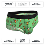 The Blitzened | Reindeer Beer Ball Hammock® Pouch Underwear Briefs - Shinesty