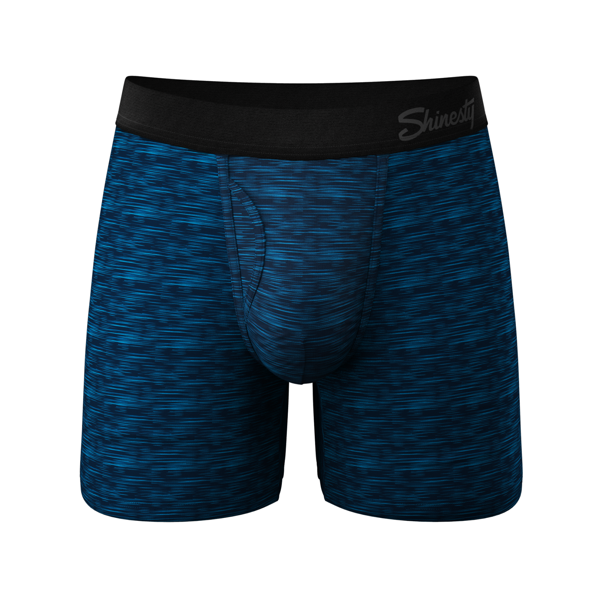 The Blue Planet | Blue Space Dye Ball Hammock® Pouch Underwear With Fly - Shinesty