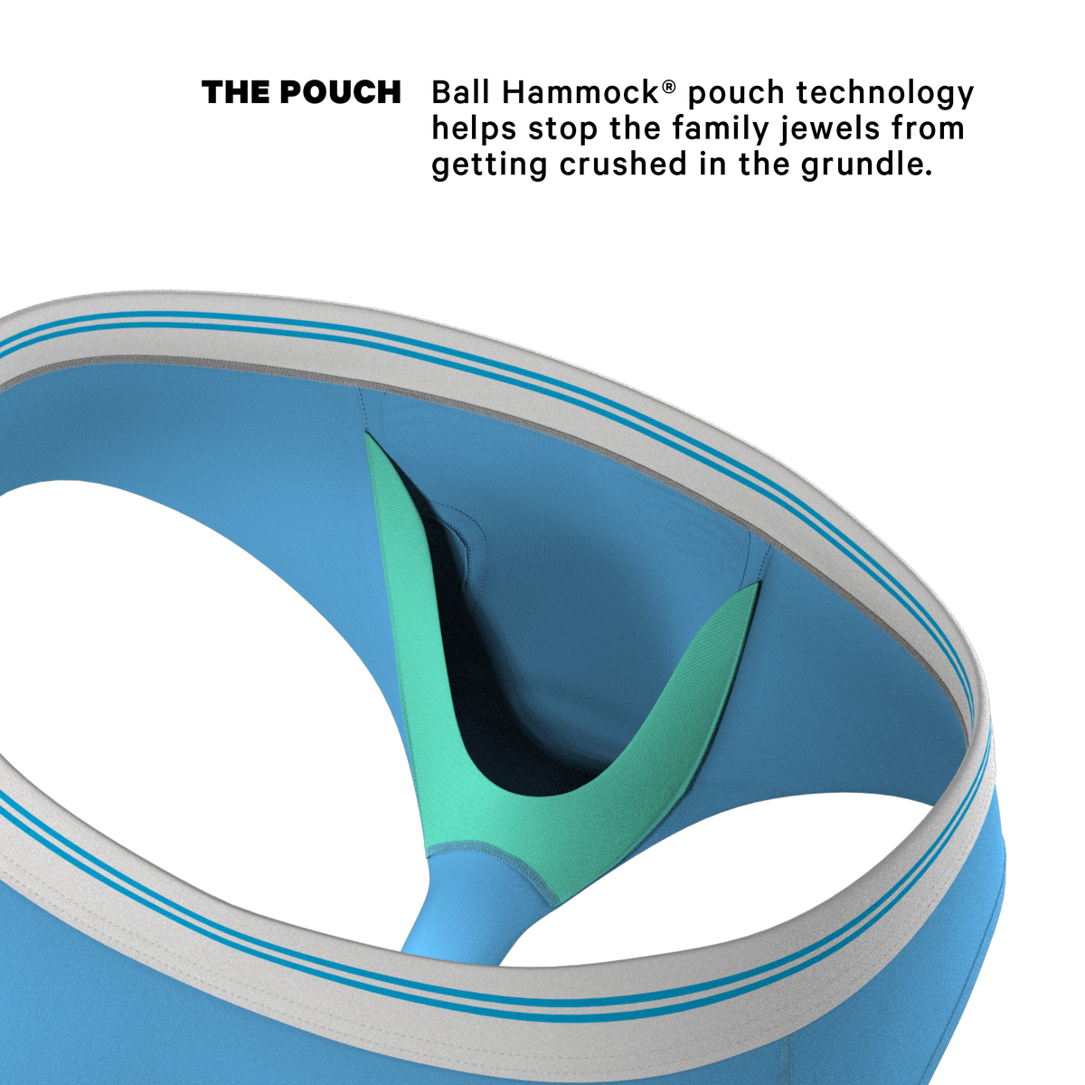 The Blue Raspberry | Light Blue Ball Hammock® Pouch Underwear Briefs - Shinesty