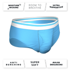 The Blue Raspberry | Light Blue Ball Hammock® Pouch Underwear Briefs - Shinesty