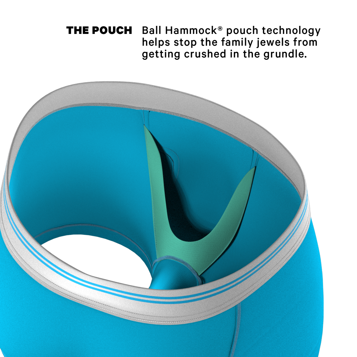 The Blue Raspberry | Light Blue Ball Hammock® Pouch Trunks Underwear - Shinesty