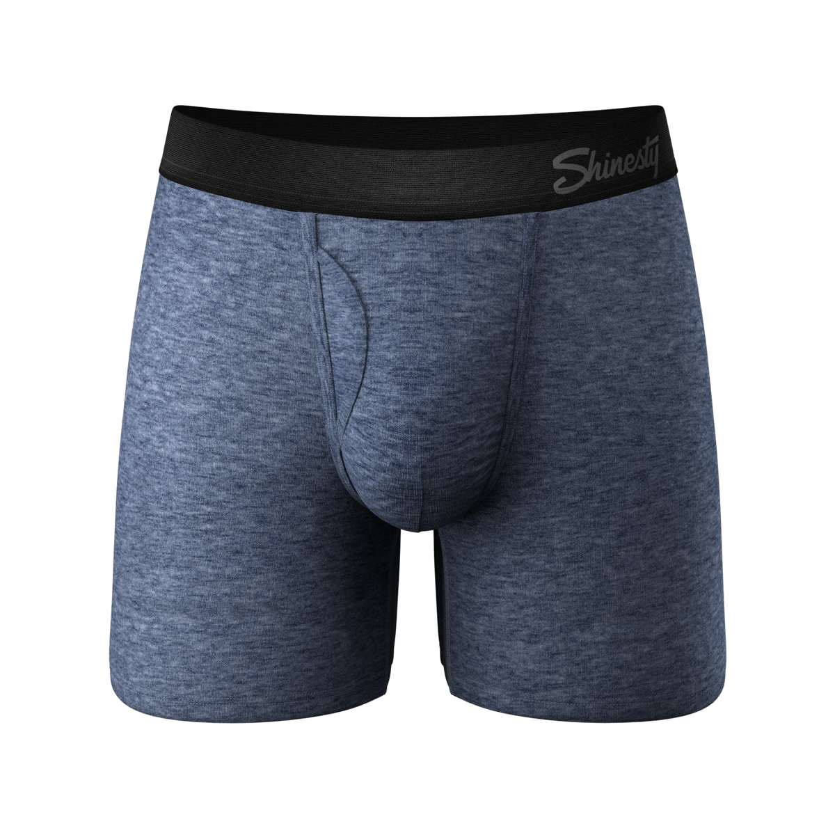 The Blueberry | Blue Heather Ball Hammock® Pouch Underwear With Fly - Shinesty