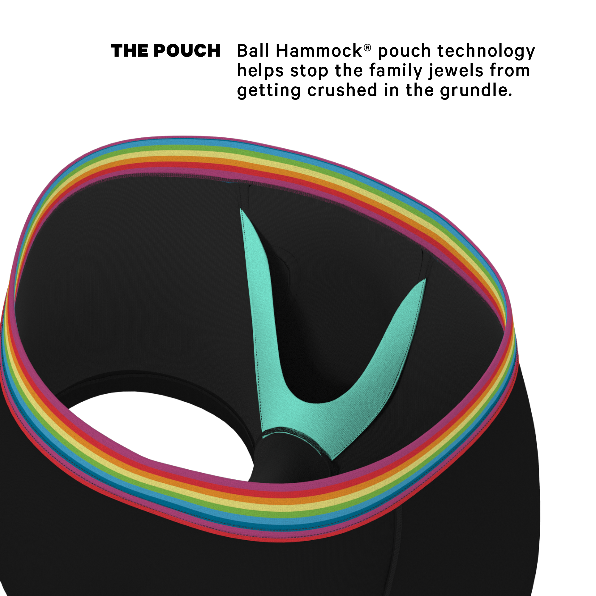 The Bona Fide Pride | Pride Ball Hammock® Pouch Trunks Underwear - Shinesty
