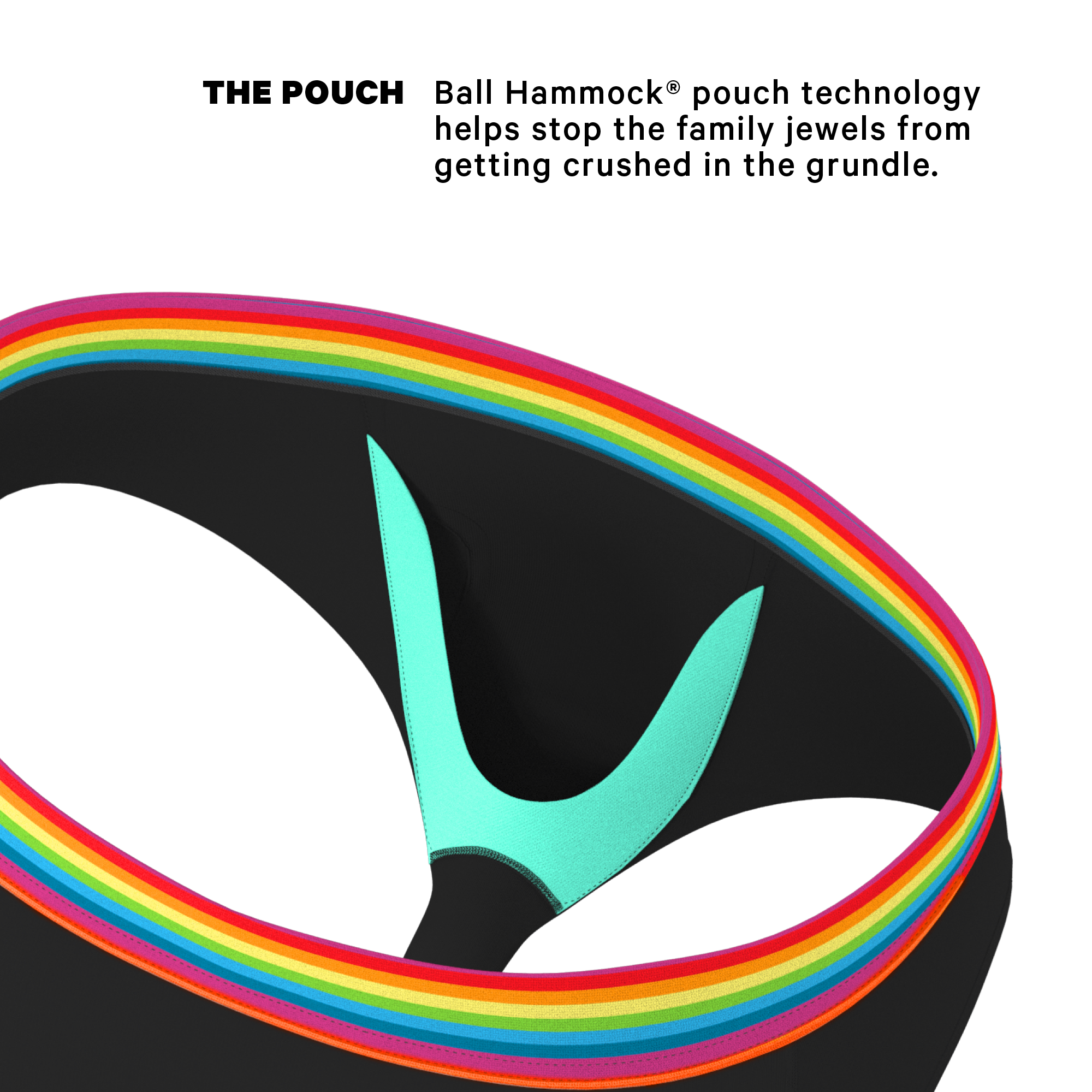 The Bona Fide Pride | Pride Ball Hammock® Pouch Underwear Briefs - Shinesty