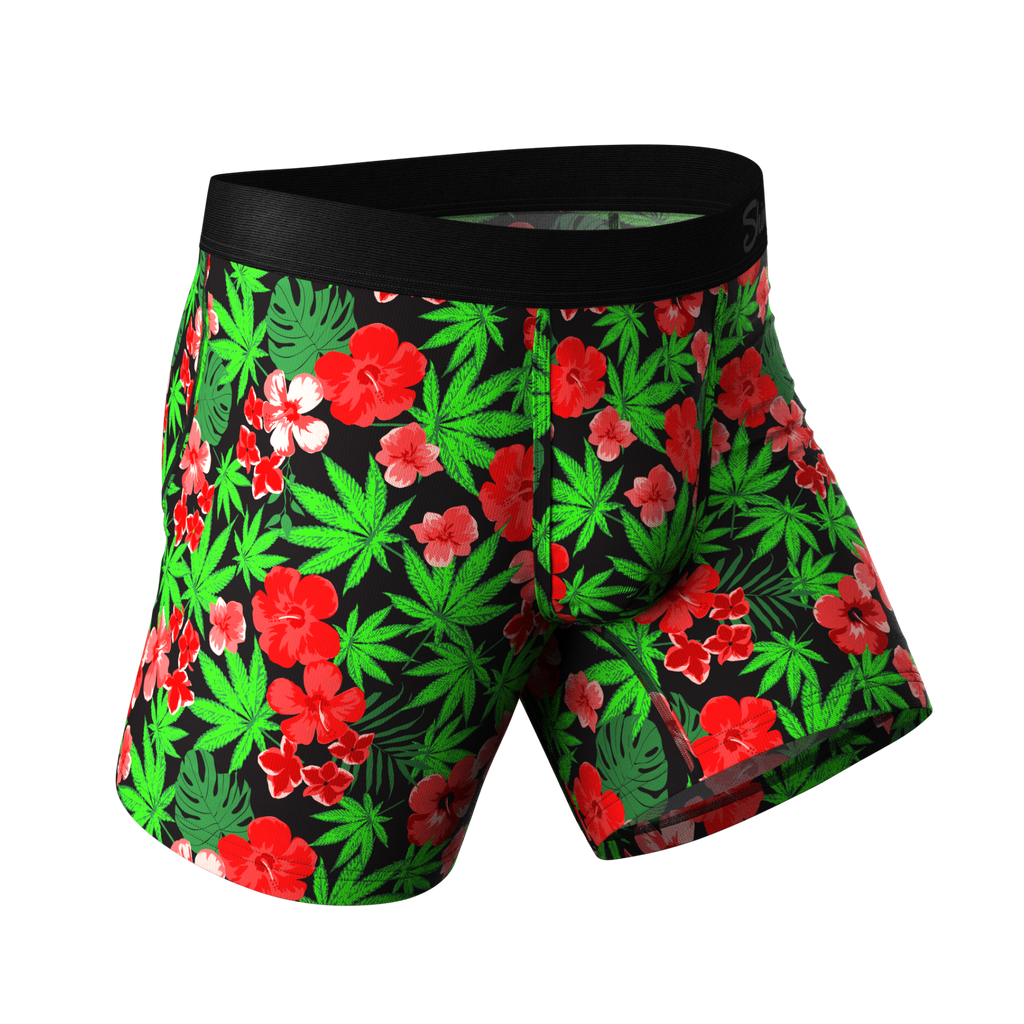 The Bongstera | Tropical Weed Ball Hammock® Pouch Underwear - Shinesty