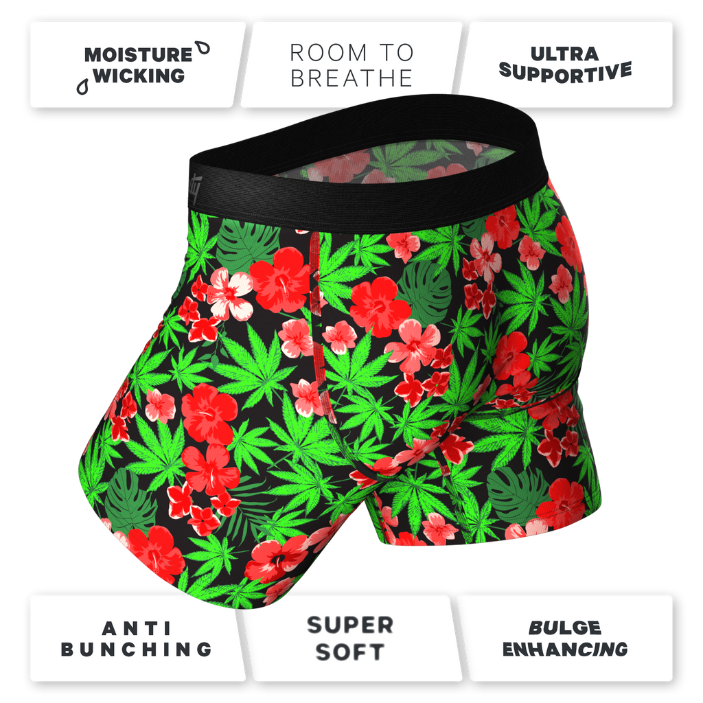 The Bongstera | Tropical Weed Ball Hammock® Pouch Underwear - Shinesty