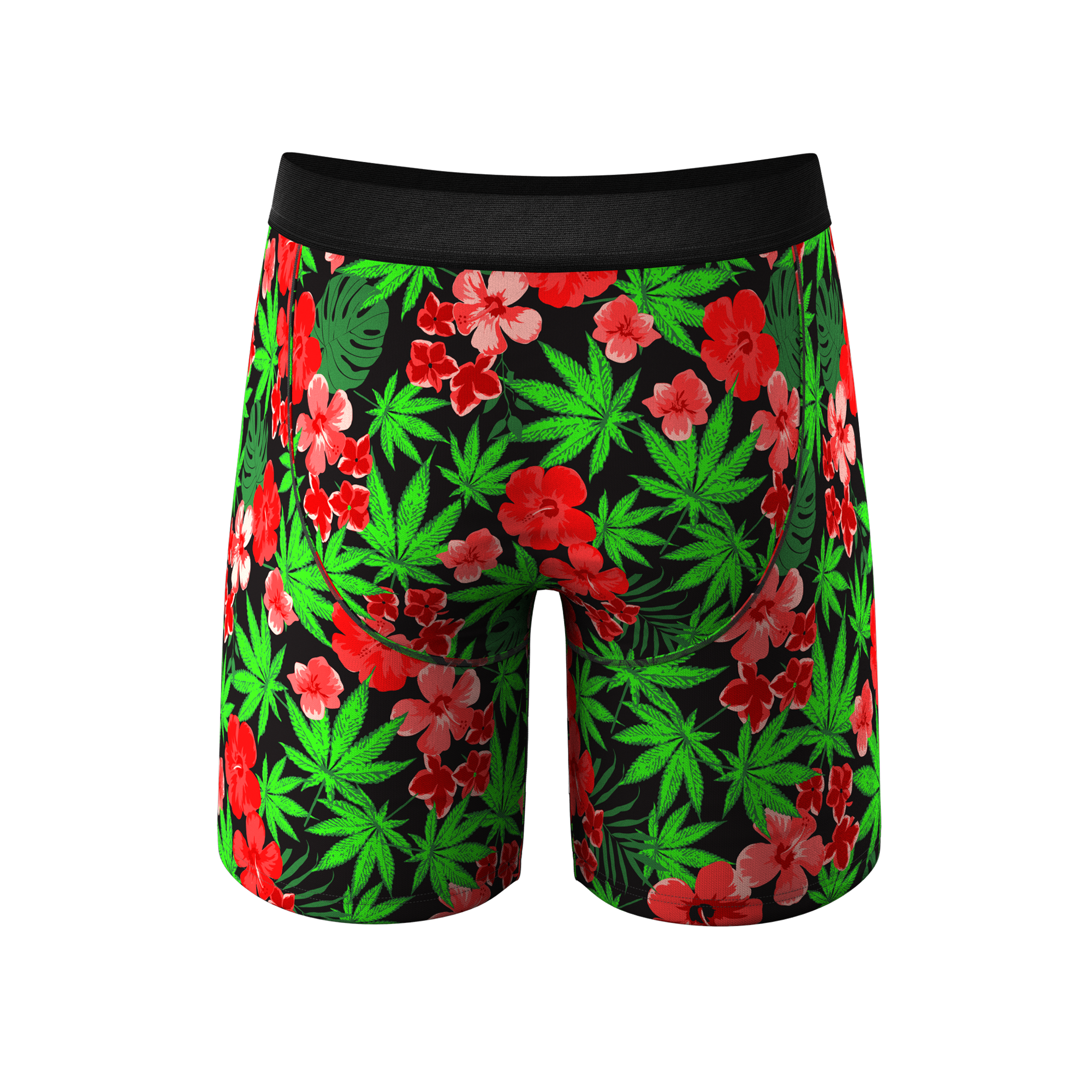 The Bongstera | Tropical Weed Ball Hammock® Boxer - Long Leg - Shinesty