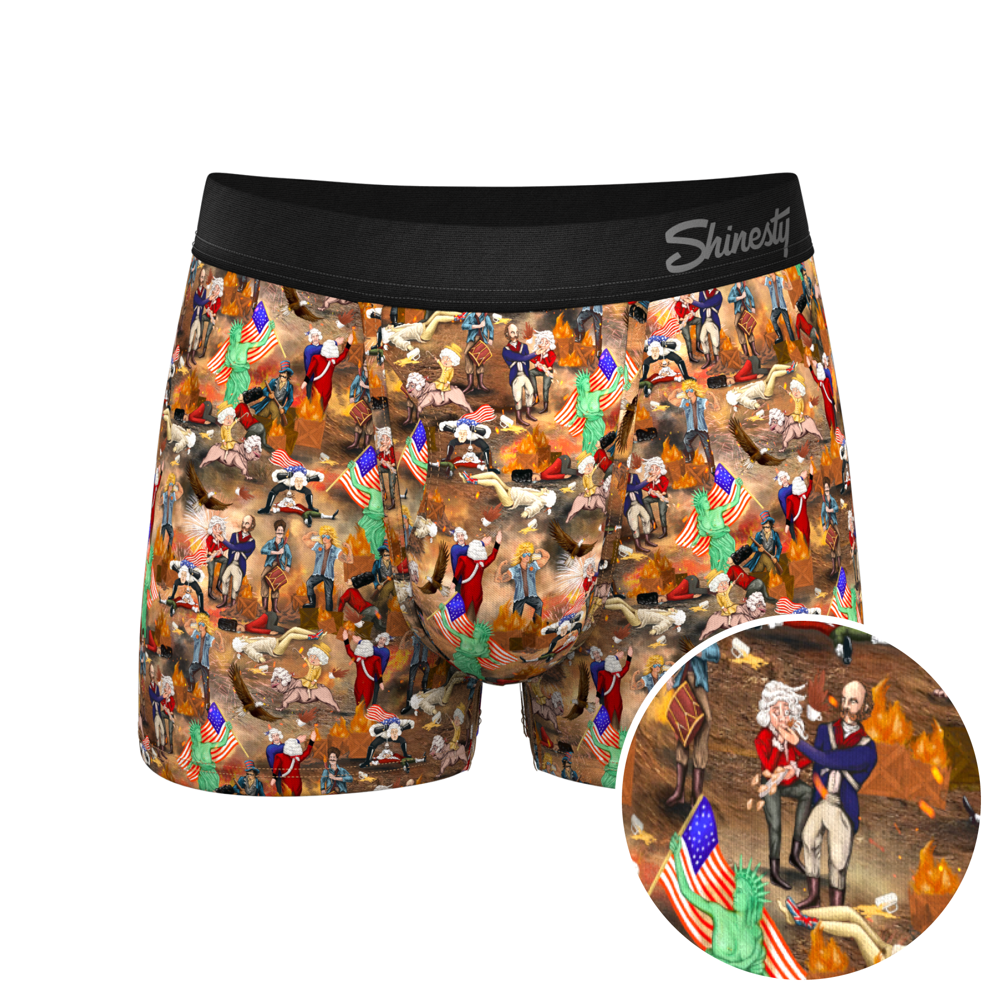 The Boston Tea Bag Party | Patriotic Ball Hammock® Pouch Trunk Underwear - Shinesty